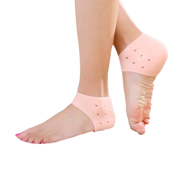 Silicone Gel Heel Pad Socks For Pain Relief And Anti Crack