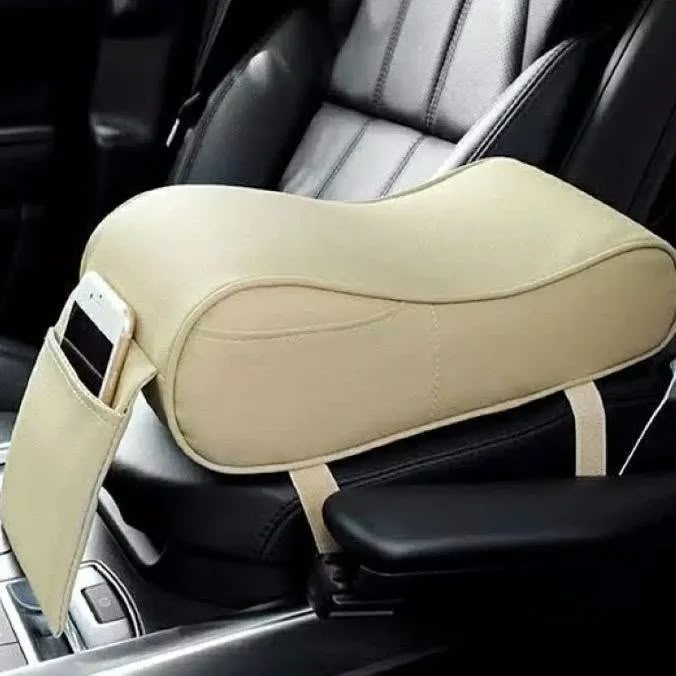Product Name: Universal Car Arm Rest Cushion Beige
