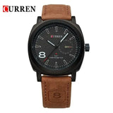 Product Name: Curren Men's Leather Strap Quartz Watch – Luxury Analog